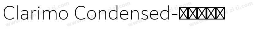 Clarimo Condensed字体转换
